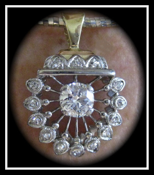 Custom Diamond pendant designed in our store