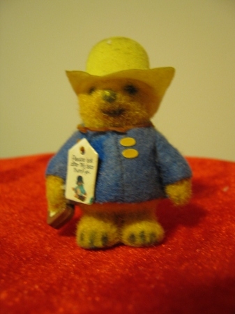 This 3" Paddington Bear got me through many dentist appointments when I was a child. I would clench it in my fist while I was getting needles.