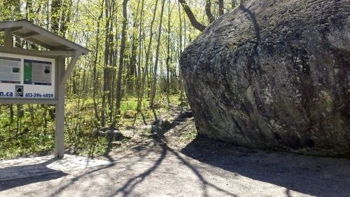 Taking a walk around the boulder beginning on the left.