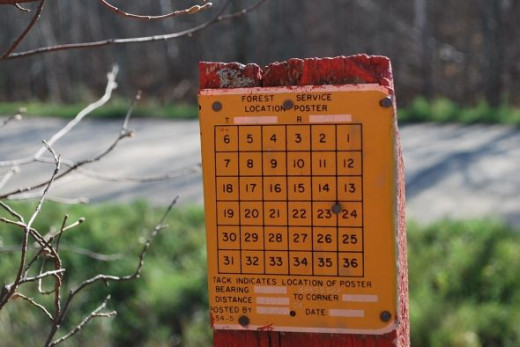 this is the information tag, note the T and R at the top, for Township and Range.