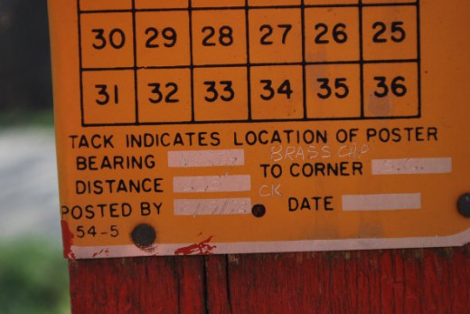 It will also include the bearing and distance to the nearest corner.