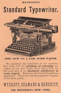 Wide carriage vintage typewriter