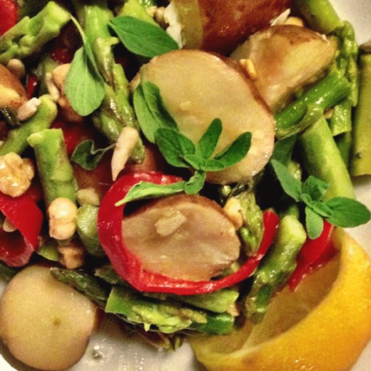Serve with lemon wedge