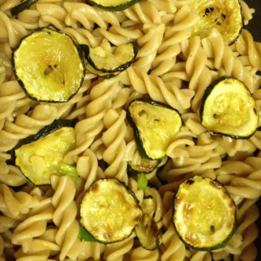 Add the courgettes