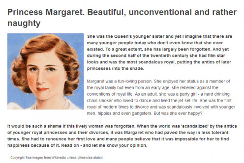 Princess Margaret, the queen's sister