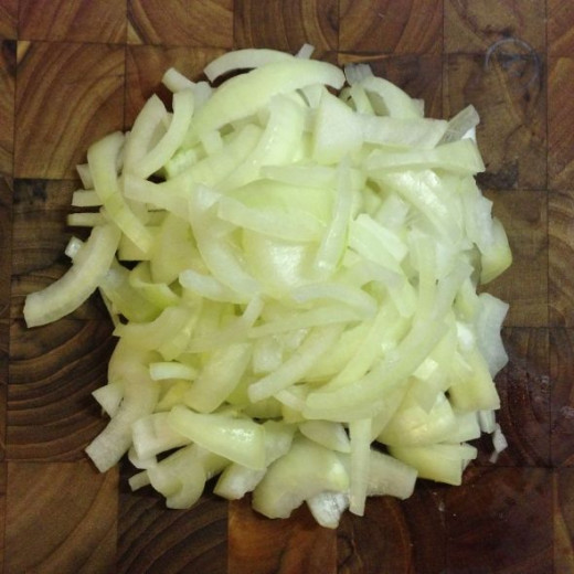 Onions for fritters