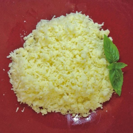 Grate the cheese