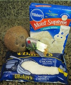 Coconut Cupcake Ingredients