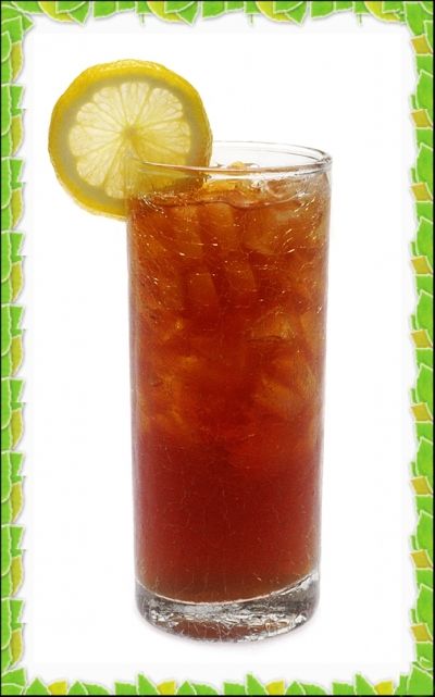 herbal iced tea with lemon