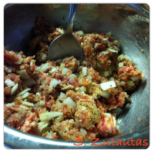 Mixing the ingredients