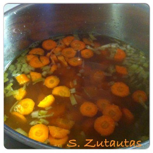 Add the carrots to the pot