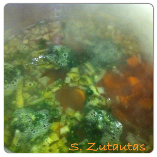 Add the spinach to the pot