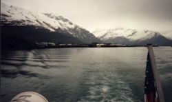 Prince William Sound near Valdez from tour boat