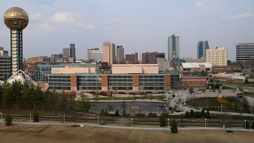 Eastward view of the City of Knoxville downtown.