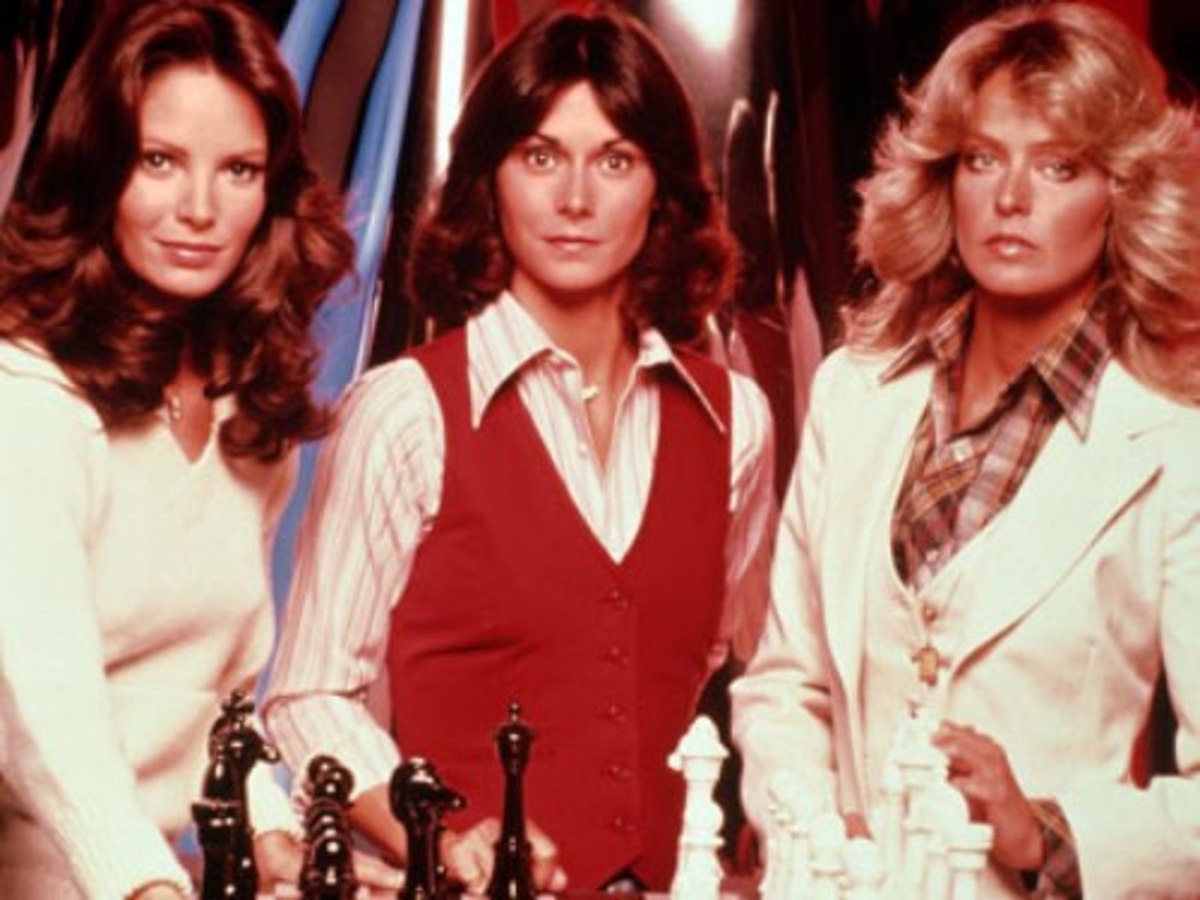 hair styles and the Charlie s Angels back in the 70's