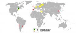 World potash production locations for agricultural fertilizer