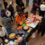The main Halloween Party buffet is right here in the truck bay loaded with hot dogs and buns generously donated every year. The main Halloween Party buffet is right here in the truck bay loaded with hot dogs and buns generously donated every year.