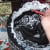 Affix the lace to the interior edge of the can. Affix the lace to the interior edge of the can.