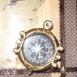 Compass part of 3d pirate map display