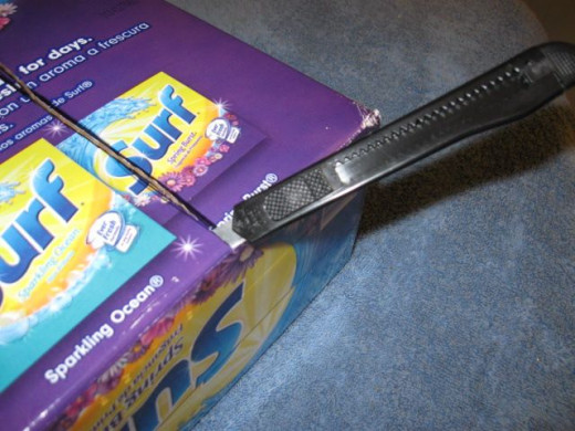 Cut it out. An adult should do this step if using a razor knife, Exacto knife or tool other than scissors.