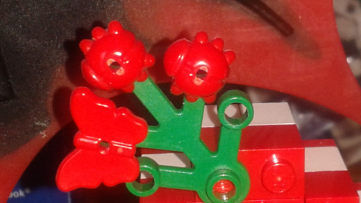 Lego Insects.  Two ladybugs and one butterfly