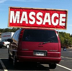 Traditional Marketing - Massage Sign