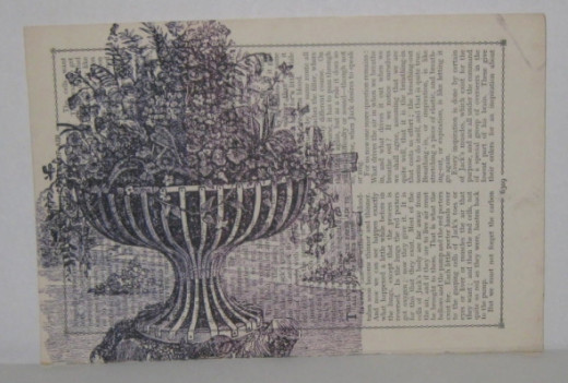 Vintage graphics printed on vintage page from child's encyclopedia.