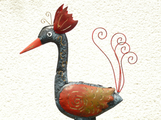 Metal Peacock Image