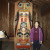 This is one of four totem poles inside the Tlingit house. This is one of four totem poles inside the Tlingit house.