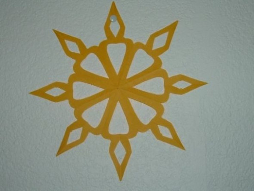 Yellow candle shaped design