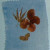 Coaster made with flower petals and leaves