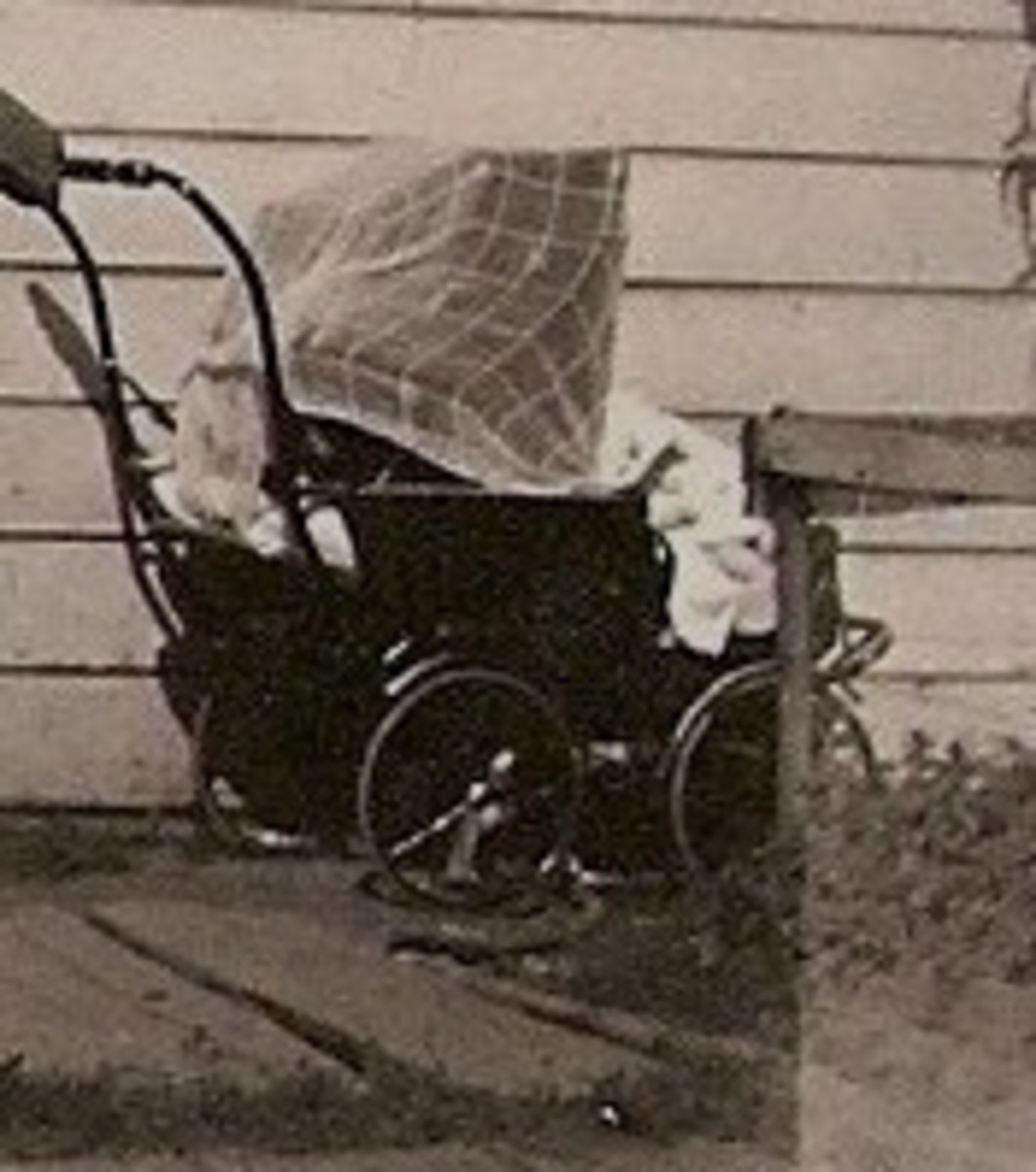 From my personal collection, photo of an era baby carriage.