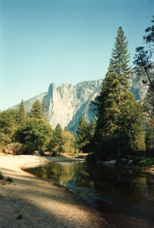 All along the valley, the Merced River is less than it was as the Summer wears on.