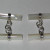 MoP cylinder cufflinks with silver chains MoP cylinder cufflinks with silver chains