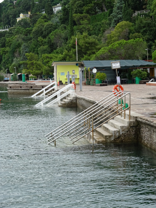 Swimming area near the castle