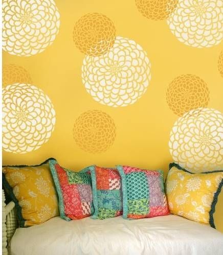 Flower Stencil Zinnia Grande