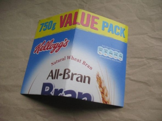 Folded Cereal Cardboard