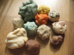 Coloring play-dough