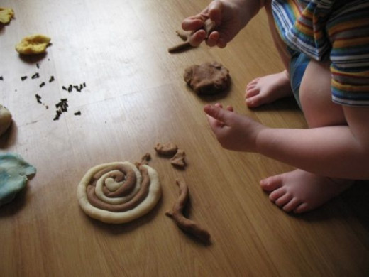 Cinnamon Swirl Playdough