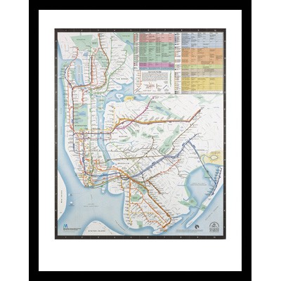 MTA New York City Transit Map - 1979