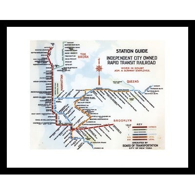 Station Guide: Independent City Owned Rapid Transit Railroad - 1938