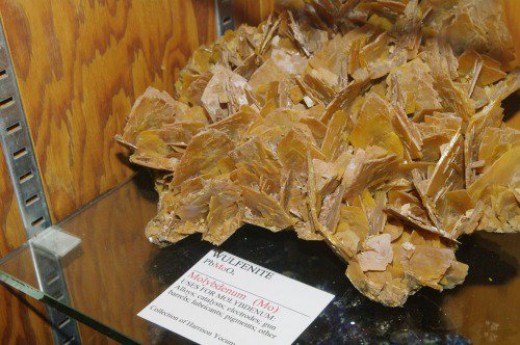Wulfenite. It varies in color from this shade to bright orange.