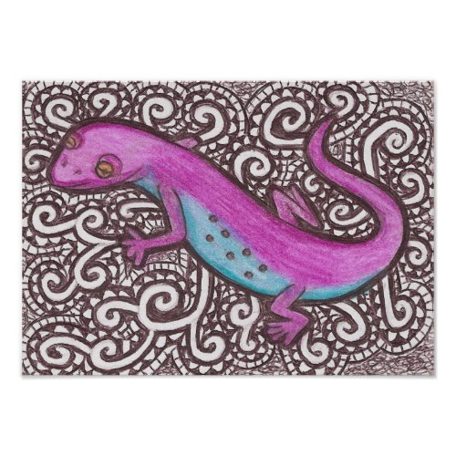 A lovely salamander print that I thought was in character.