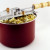 Stove-top popcorn-making pan