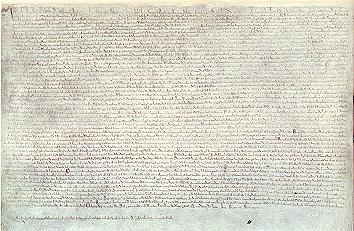 One of the original copies of the Charter