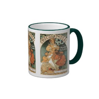 Alphonse (Alfons) Mucha Chocolat Ideal Coffee Mug by ArtNouveauDaz 