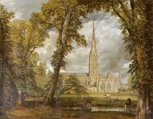 The famous painting by Constable. The Bishop and his wife can be seen in the bottom left hand corner