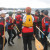 Gorging Dragons Women's Team warms up on the dock. Protection Island can be seen in the background. (Battle of the Bay, Nanaimo, BC, Oct 22, 2011) Gorging Dragons Women's Team warms up on the dock. Protection Island can be seen in the background. (Battle of the Bay, Nanaimo, BC, Oct 22, 2011)
