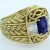 Gent's Natural Sapphire, Crisp Carved Ring Gent's Natural Sapphire, Crisp Carved Ring