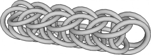 Full Persian, an advanced beginner chain weave